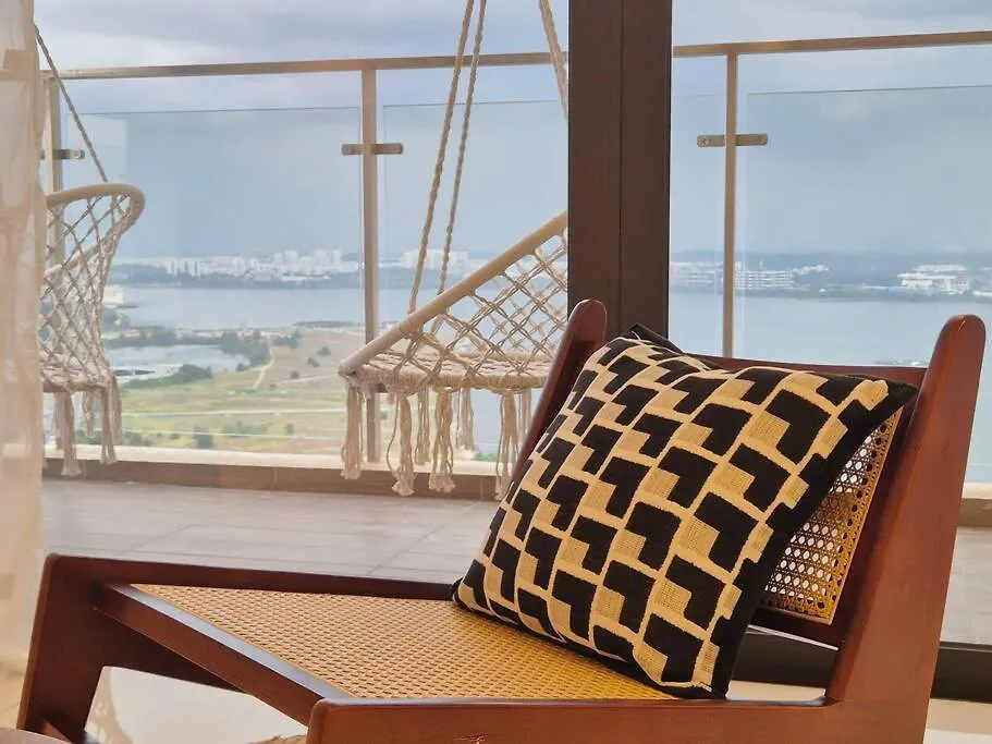 Modern Seaview & City Skyline 3 Rooms 6 Pax Джохор-Бару