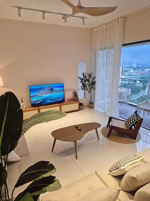 Modern Seaview & City Skyline 3 Rooms 6 Pax Джохор-Бару